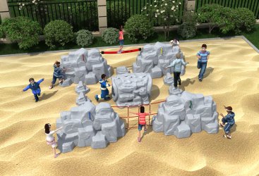 金沙儿童攀爬墙攀岩石钻