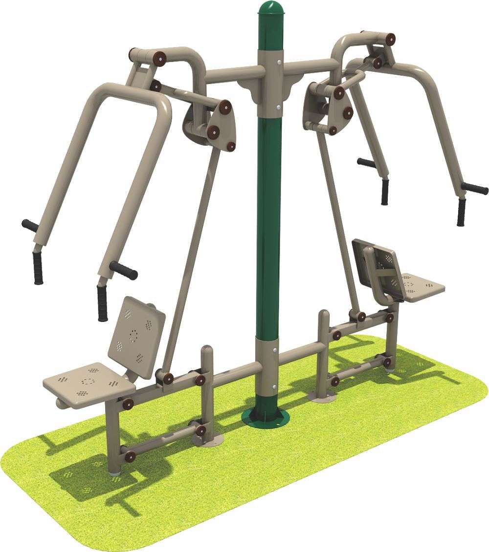 金沙健身器材 双人坐推器