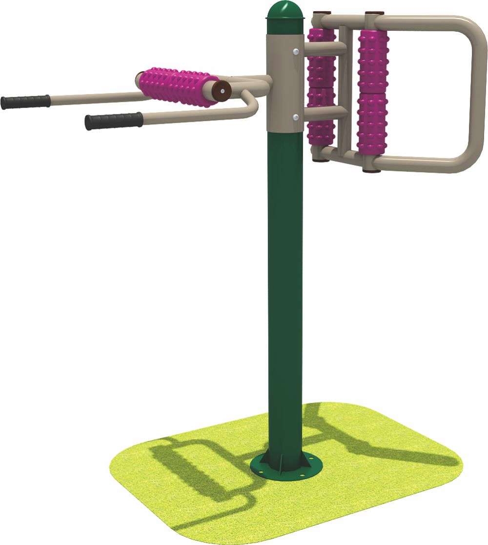 金沙健身器材 双人腰背按